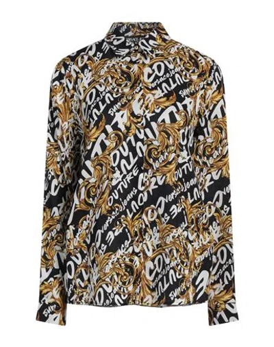 Versace Jeans Couture Woman Shirt Black Size 10 Viscose