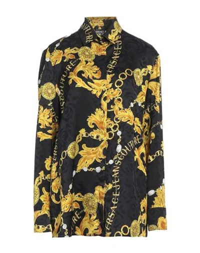 Versace Jeans Couture Woman Shirt Black Size 14 Viscose