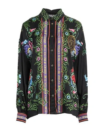 Versace Jeans Couture Woman Shirt Black Size 8 Viscose