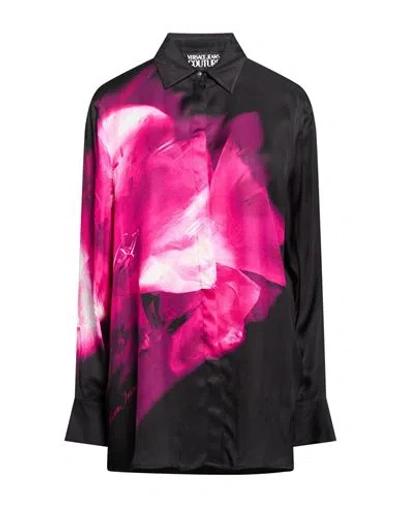 Versace Jeans Couture Woman Shirt Fuchsia Size 8 Viscose In Multi