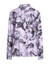 Versace Jeans Couture Woman Shirt Lilac Size 4 Viscose In Purple