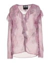 Versace Jeans Couture Woman Shirt Mauve Size 14 Polyester In Pink