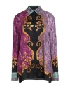 Versace Jeans Couture Woman Shirt Mauve Size 6 Viscose In Multi