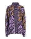 Versace Jeans Couture Woman Shirt Mauve Size 10 Viscose In Purple