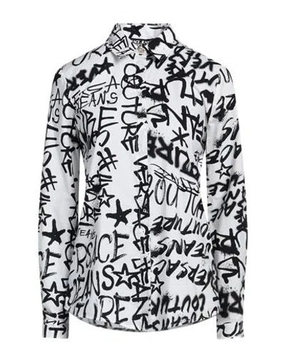 Versace Jeans Couture Woman Shirt White Size 4 Cotton