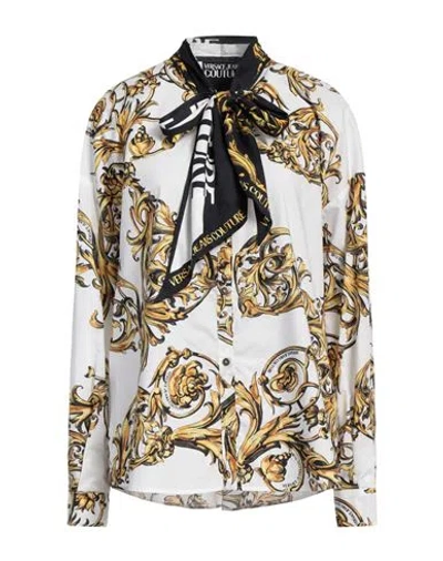 Versace Jeans Couture Woman Shirt White Size 8 Cotton