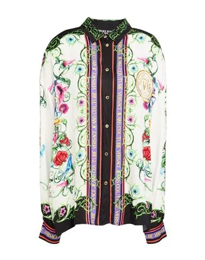 Versace Jeans Couture Woman Shirt White Size 8 Viscose