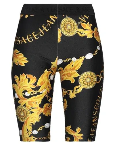 Versace Jeans Couture Woman Shorts & Bermuda Shorts Black Size 2 Polyamide, Elastane