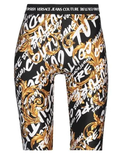 Versace Jeans Couture Woman Shorts & Bermuda Shorts Black Size 2 Polyamide, Elastane In Black
