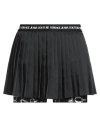 Versace Jeans Couture Black Pleated Skort In Black