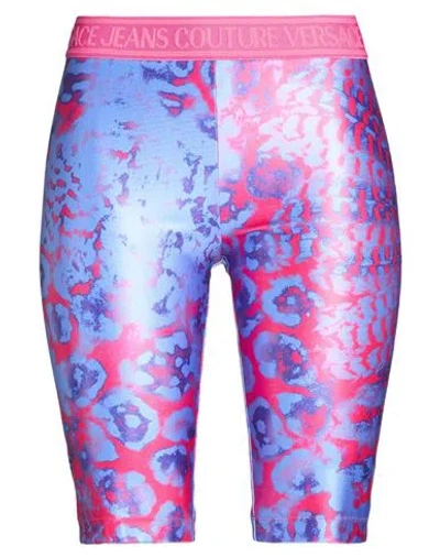 Versace Jeans Couture Woman Shorts & Bermuda Shorts Lilac Size 4 Polyester, Elastane In Multi