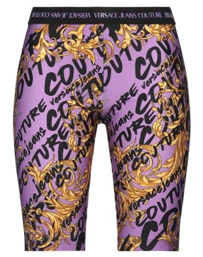 Versace Jeans Couture Woman Shorts & Bermuda Shorts Mauve Size 00 Polyamide, Elastane In Purple