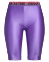Versace Jeans Couture Woman Shorts & Bermuda Shorts Purple Size 2 Polyamide, Elastane