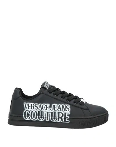 Versace Jeans Couture Woman Sneakers Black Size 6 Leather