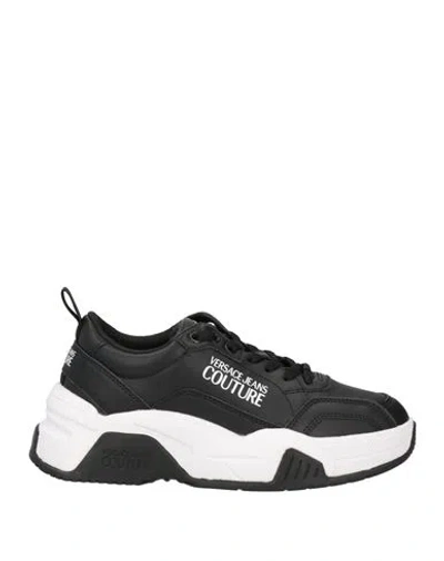 Versace Jeans Couture Woman Sneakers Black Size 11 Leather