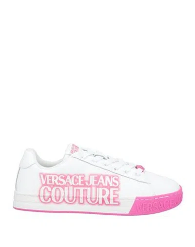 Versace Jeans Couture Woman Sneakers White Size 10 Leather