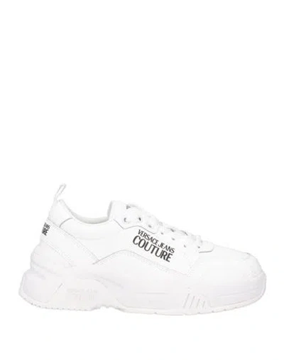 Versace Jeans Couture Woman Sneakers White Size 11 Leather
