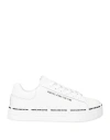 VERSACE JEANS COUTURE VERSACE JEANS COUTURE WOMAN SNEAKERS WHITE SIZE 6 LEATHER