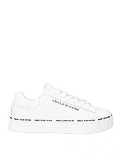 Versace Jeans Couture Woman Sneakers White Size 8 Leather
