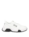 Versace Jeans Couture Logo-print Round-toe Sneakers In White