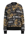 Versace Jeans Couture Woman Sweatshirt Black Size L Cotton In Black