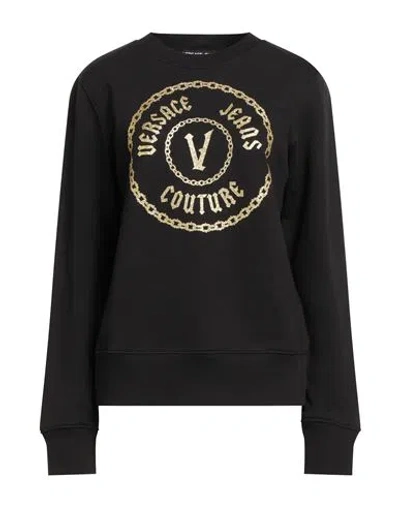 Versace Jeans Couture Woman Sweatshirt Black Size L Cotton