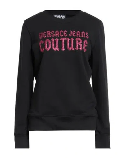 Versace Jeans Couture Woman Sweatshirt Black Size L Cotton