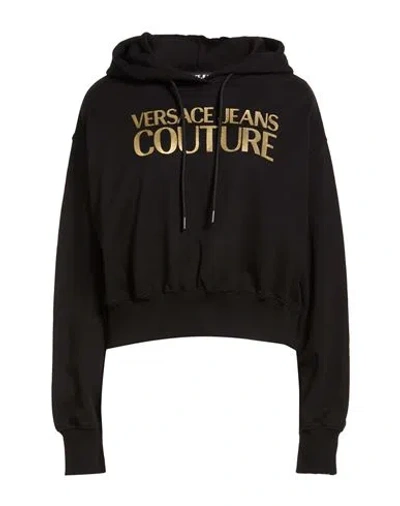 Versace Jeans Couture Woman Sweatshirt Black Size L Cotton