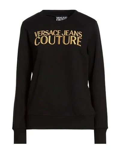Versace Jeans Couture Woman Sweatshirt Black Size L Cotton