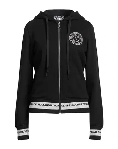 Versace Jeans Couture Woman Sweatshirt Black Size Xl Cotton