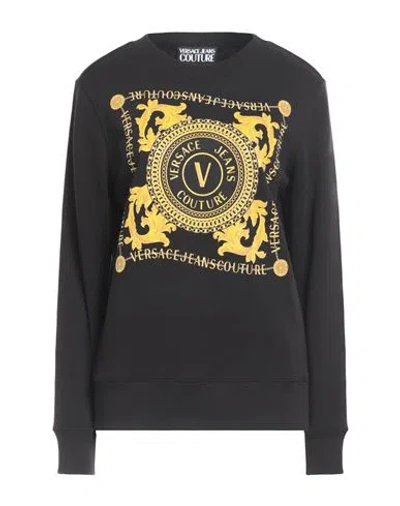 Versace Jeans Couture Woman Sweatshirt Black Size L Cotton
