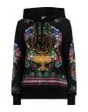 Versace Jeans Couture Woman Sweatshirt Black Size S Cotton, Elastane In Black