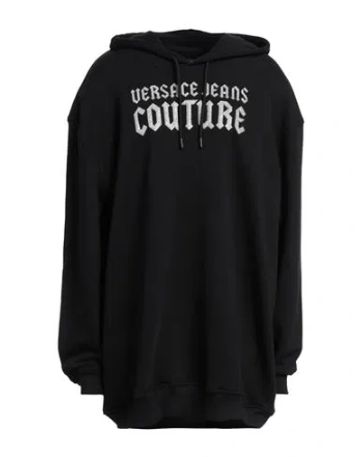 Versace Jeans Couture Woman Sweatshirt Black Size M Cotton, Elastane