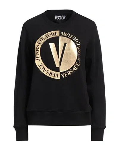 Versace Jeans Couture Woman Sweatshirt Black Size S Cotton