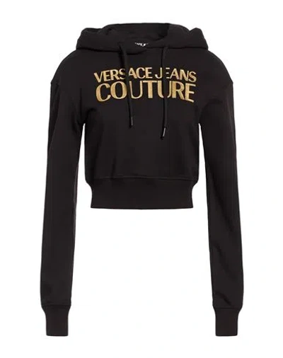 Versace Jeans Couture Woman Sweatshirt Black Size S Cotton
