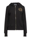 Versace Jeans Couture Logo-embroidered Zip-up Cotton Hoodie In Black