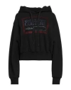 Versace Jeans Couture Woman Sweatshirt Black Size S Cotton, Elastane In Black