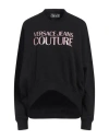 Versace Jeans Couture Woman Sweatshirt Black Size S Cotton, Elastane