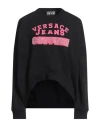 Versace Jeans Couture Sweatshirt In Cotton With Logo In Black