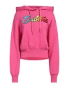 Versace Jeans Couture Woman Sweatshirt Fuchsia Size L Cotton In Pink