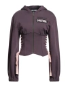 Versace Jeans Couture Woman Sweatshirt Plum Size 6 Cotton In Purple