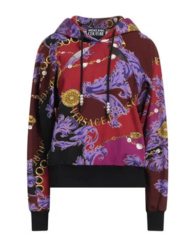 Versace Jeans Couture Woman Sweatshirt Red Size M Cotton, Elastane