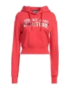 Versace Jeans Couture Woman Sweatshirt Red Size S Cotton, Elastane