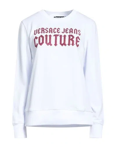 Versace Jeans Couture Woman Sweatshirt White Size L Cotton
