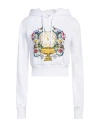 Versace Jeans Couture Woman Sweatshirt White Size S Cotton, Elastane