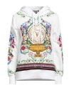 Versace Jeans Couture Woman Sweatshirt White Size S Cotton, Elastane