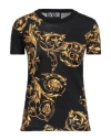 Versace Jeans Couture Woman T-shirt Black Size 10 Cotton