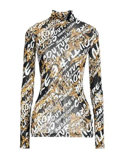 Versace Jeans Couture Woman T-shirt Black Size 2 Viscose, Elastane