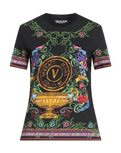 Versace Jeans Couture Woman T-shirt Black Size L Cotton