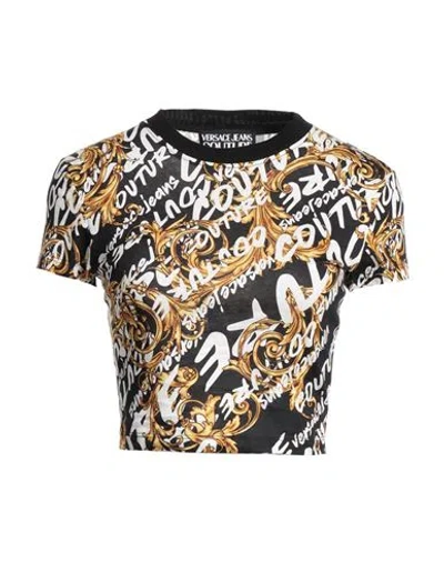 Versace Jeans Couture Woman T-shirt Black Size L Cotton